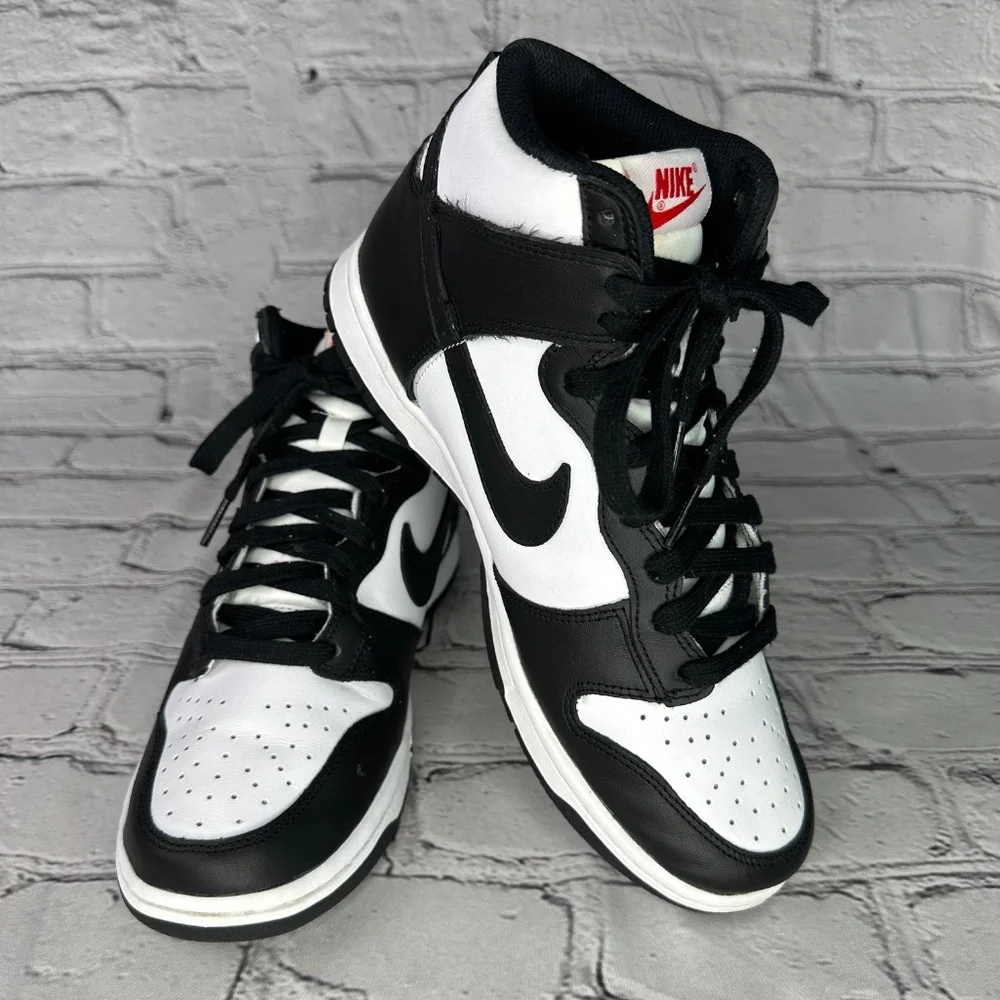 Nike Dunk High Panda Black and White Retro Sneaker Women’s Size 9.5